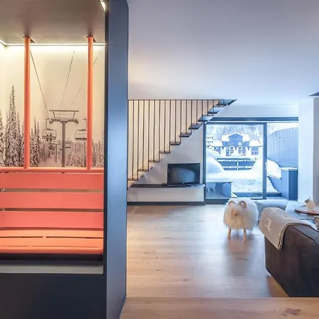 Duplex Avec Sauna Et Vue Mont Blanc Au Centre De Διαμέρισμα