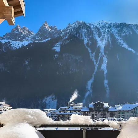 アパート Duplex Avec Sauna Et Vue Mont Blanc Au Centre De Chamonix シャモニー