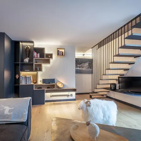Duplex Avec Sauna Et Vue Mont Blanc Au Centre De Chamonix アパート