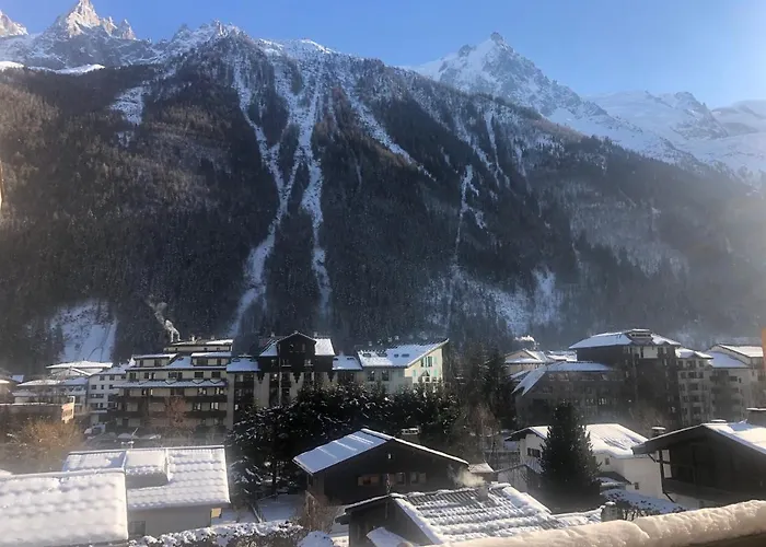 Duplex Avec Sauna Et Vue Mont Blanc Au Centre De * שאמוני