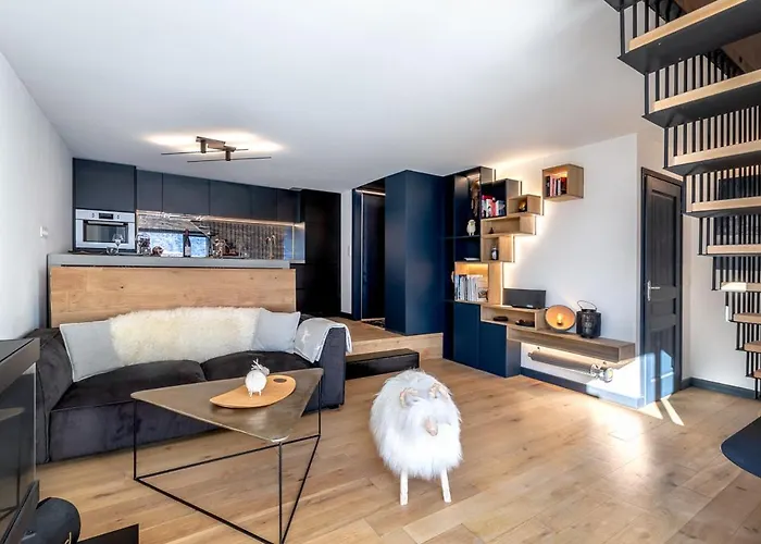 Duplex Avec Sauna Et Vue Mont Blanc Au Centre De